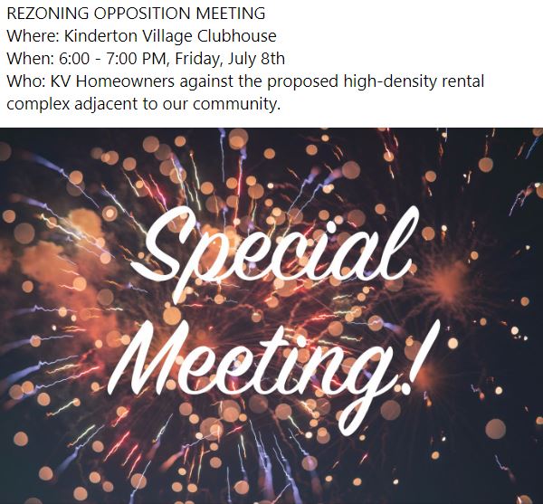 REZONING OPPOSITION MEETING