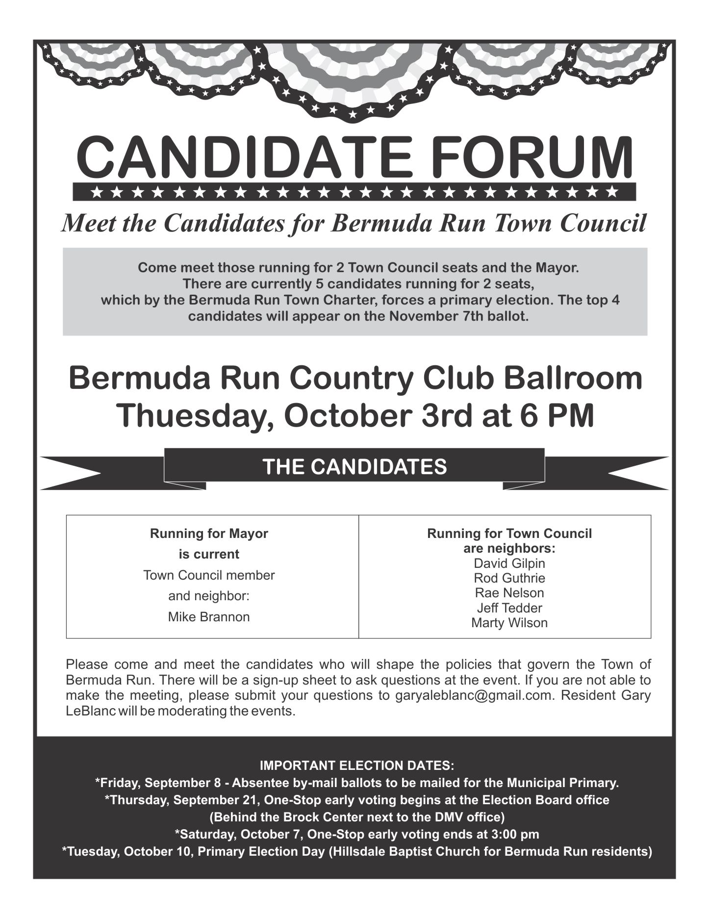 Candidate Forum BRCC
